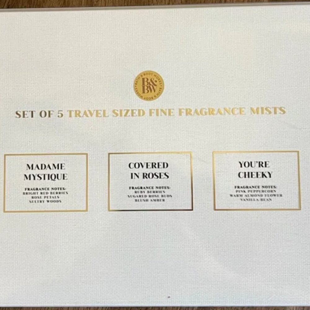 NEW IN BOX Bath & Body Works Set of 5 Travel Sized Fine Fragrance Mists - Picture 6 of 8